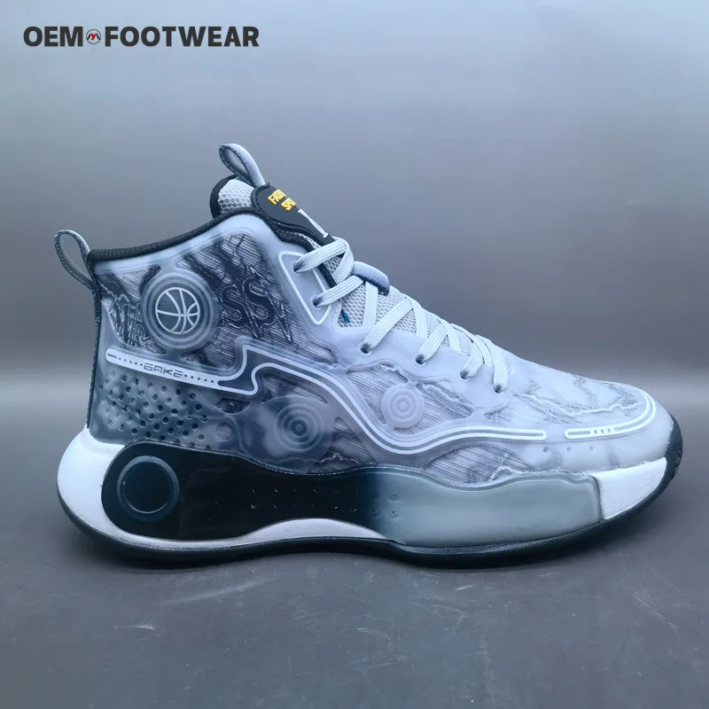 OEM ODM Fabricantes Sneaker Tênis Sapatos Casuais Respiráveis Malha Calçados Esportivos Outdoor Men Basketball Shoes