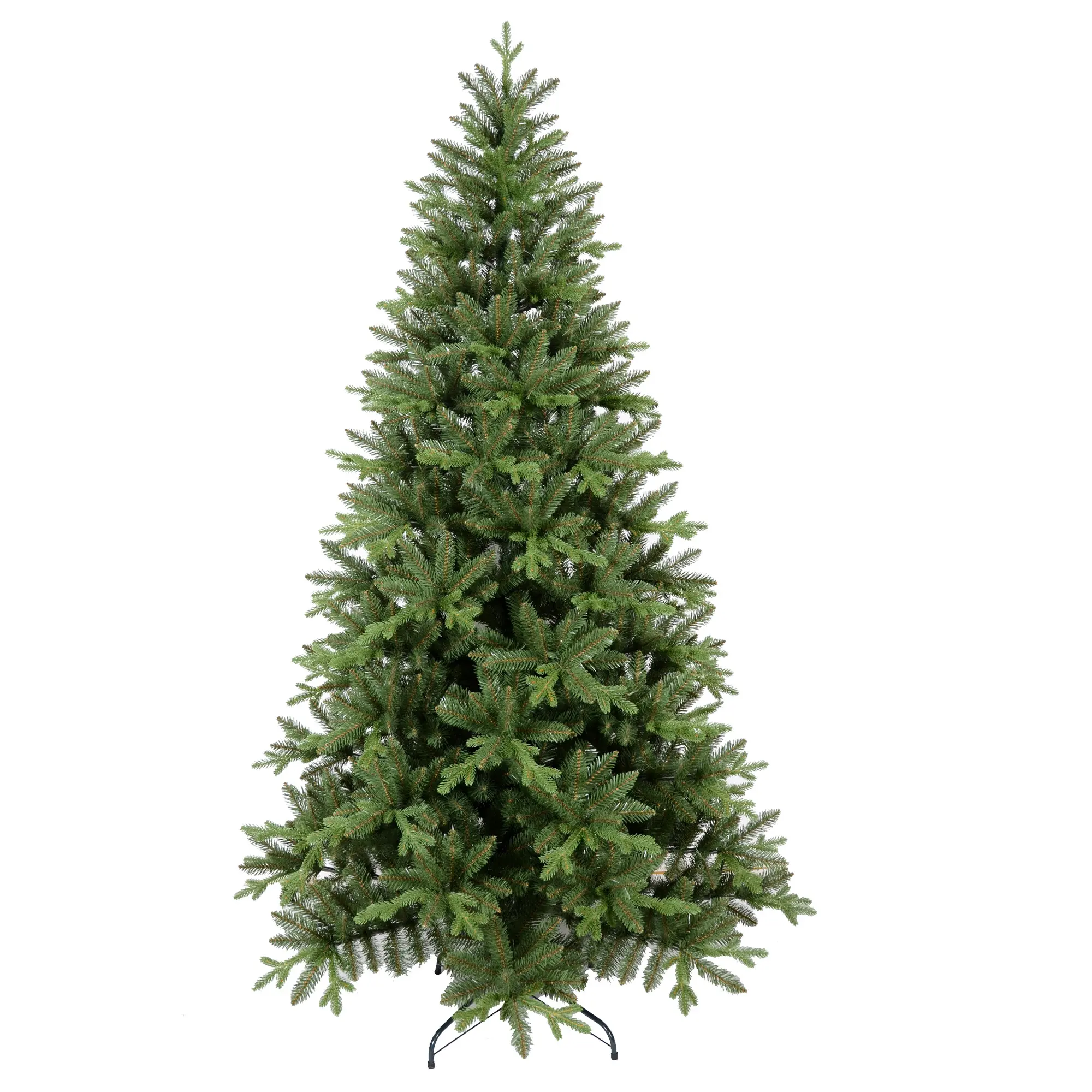 2023 árbol de Navidad de alta calidad 7 pies árbol de Navidad personalizado aceptable árbol de Navidad de Pvc con bisagras artificiales Pe