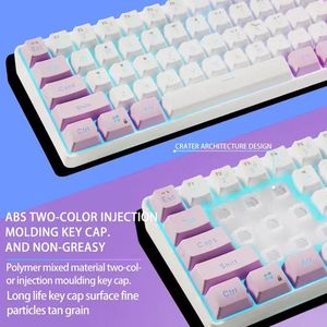 K401 Mini con cable RGB Teclado para juegos de 61 teclas Interfaz 60% Operación de membrana USB Hecho de plástico - Product Image 2