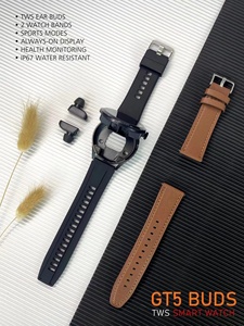 GT5 tomurcukları TWS kablosuz kulaklık 2-in-1 kulakiçi sağlık algılama kalp hızı Tracker uyumlu spor Smartwatch takvim fonksiyonu - Product Image 5