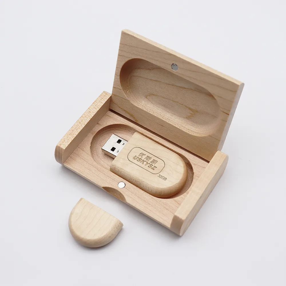 Vente en gros clé USB en bois 64G 16 Go 32 Go 128 Go de mémoire USB Logo personnalisé Clés de mémoire USB 2.0 clé USB Clé USB