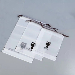 有竞争力的价格购物袋LDPE HDPE塑料袋拉绳袋 - Product Image 1