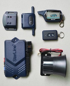 Sistema di sicurezza dell'allarme per auto a due vie supporto di armamento automatico indicatore di stato a LED programmabile avviatore di allarme per auto