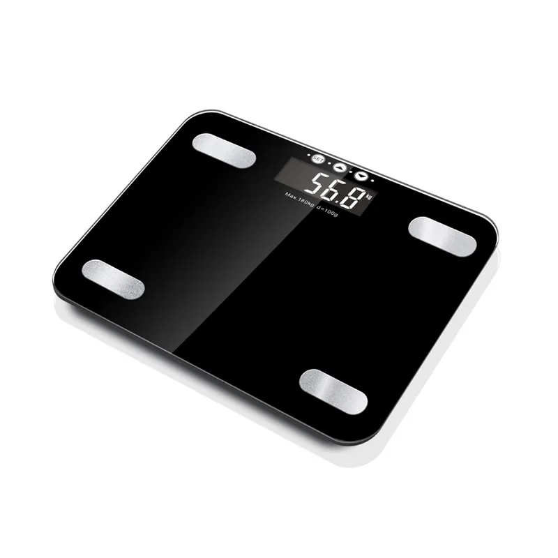 Cina fornitore di bilancia elettronica Display LCD 180Kg piattaforma peso digitale BMI bilancia grasso corporeo