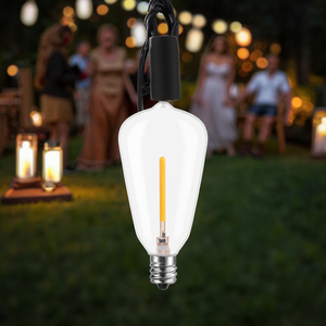 ST38飛散防止LEDエジソン電球小型ベースE12交換用ストリングライト屋外ストリング電球用 - Product Image 4