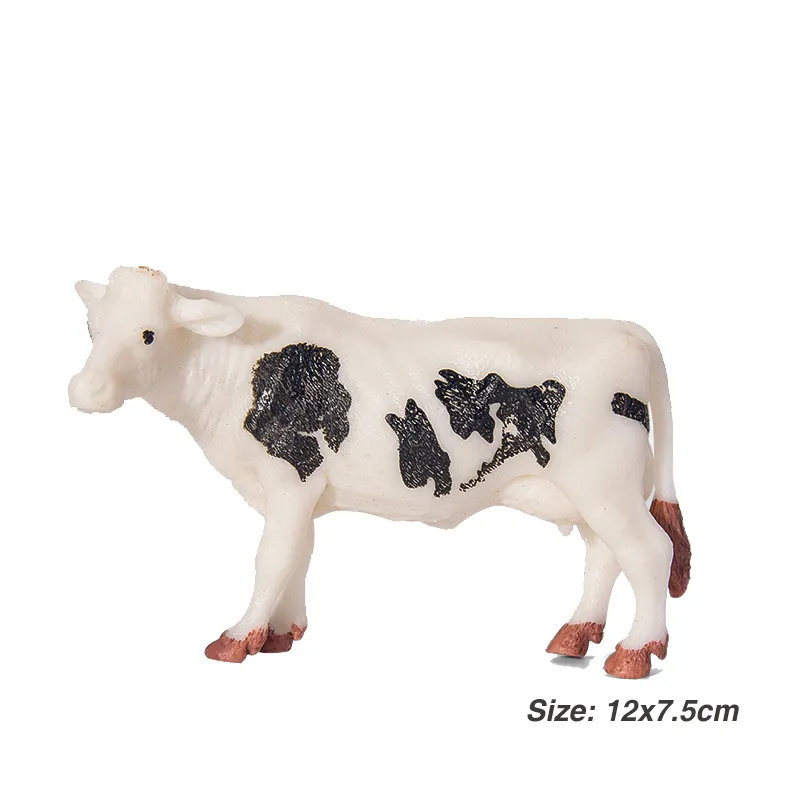 सबसे अच्छा बेच नकली OEM ODM पीवीसी प्लास्टिक पशु खिलौने यथार्थवादी पशु मूर्ति भैंस बैल गाय खिलौना