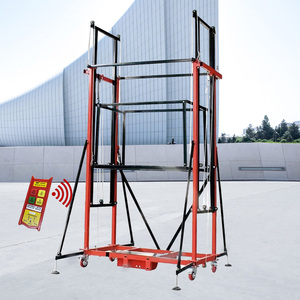 Elevador de andamio de cuerda de alambre eléctrico MHL24 nueva plataforma elevadora de seguridad con Control remoto con capacidad de carga de 500kg para uso doméstico - Product Image 5