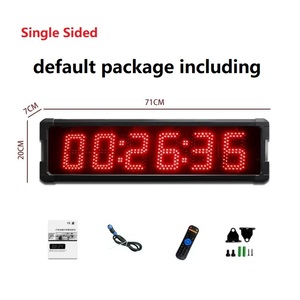 Ganxin 5 Zoll 6 Ziffern Big Size Clock 7 Segment Große wasserdichte LED-Anzeige für den Außenbereich Fernbedienung Digital Countdown Timer