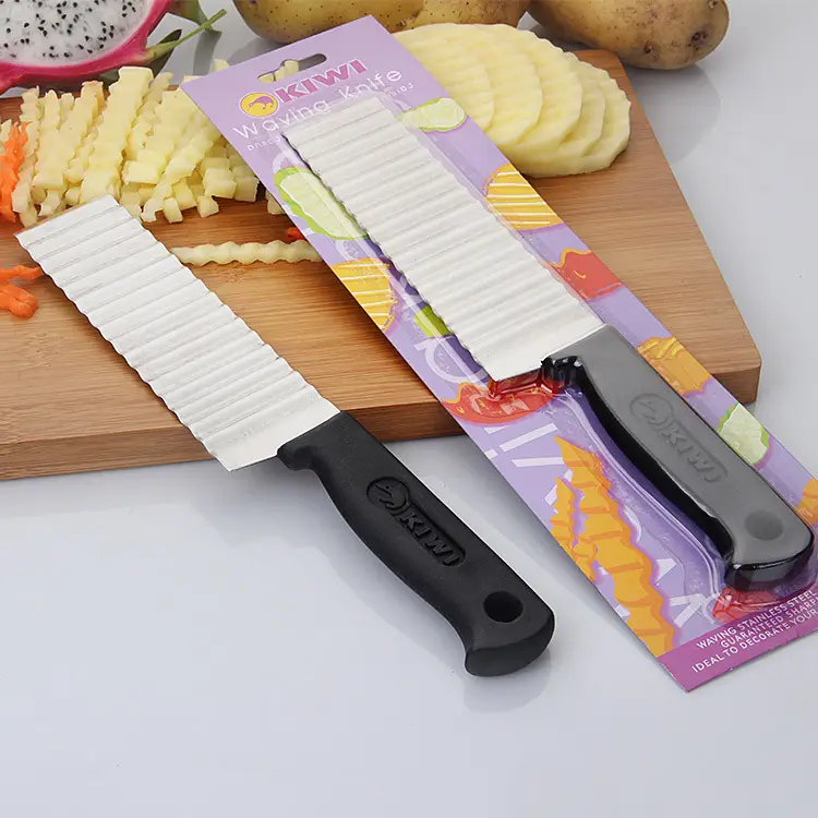 Multifunctional Kitchen Stainless Steel Waving Knife Vegetable Slicer Potato Cutter