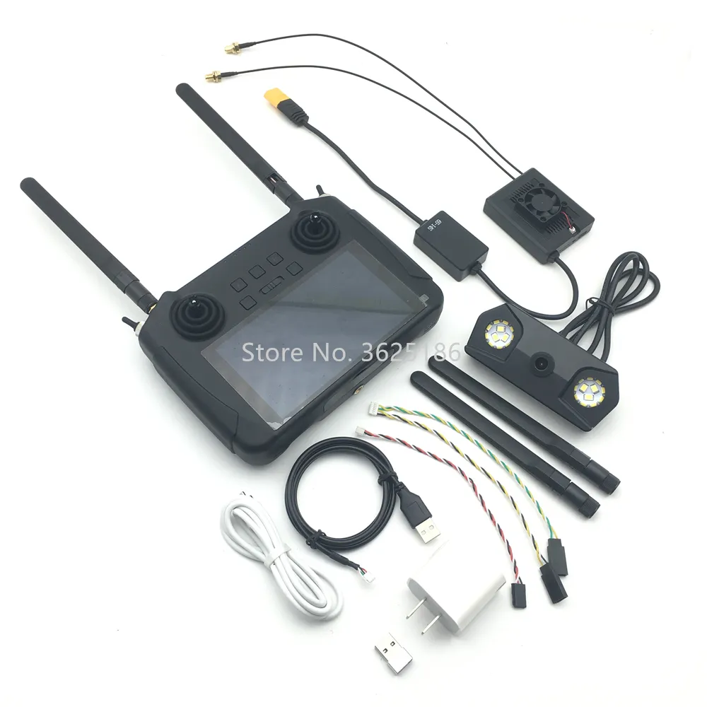 SIYI MK15 Mini Genggam Radio Sistem Transmitter Remote Control 5.5-Inch HB Layar 1080P FPV 15KM Android OS 2G RAM 16G ROM