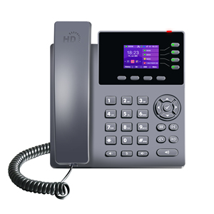 Máy tính để bàn kinh doanh IP điện thoại cổng kép 10/100 Ethernet 4 Sip tài khoản VoIP điện thoại với PoE - Product Image 5