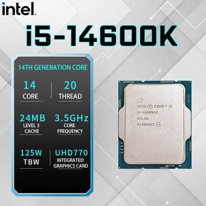 14th Generation Core CPU <strong>Processor</strong> I3 14100 14100F I5 14600K 14600KF 14400F <strong>I7</strong> 14700KF I9 14900KF 14900K for <strong>Computer</strong> <strong>Desktop</strong> - Product Image 3