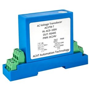 Transductor de voltaje CA/CC, entrada, 4-20mA, 0-10V, salida RS485, AC220V, transductor de voltaje alimentado, medición del Sensor - Product Image 1