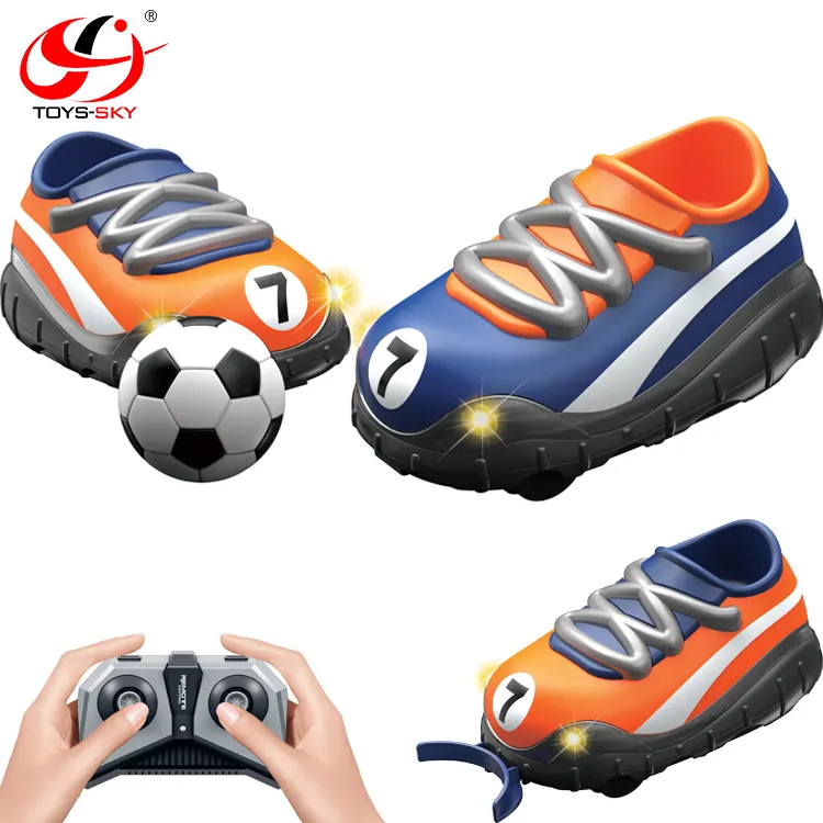 Nuovo telecomando che gioca a Sport Battle due scarpe modello di auto gioco calcio Mini RC scarpe da calcio auto per bambini