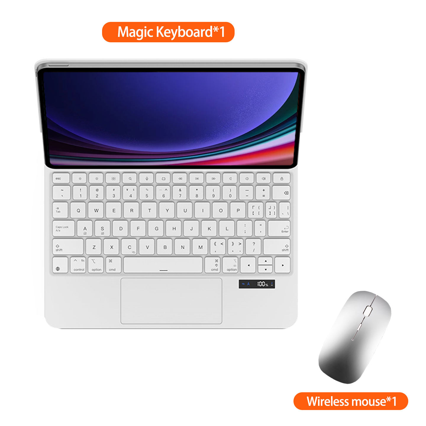 Pour Samsung Galaxy Tab S9+ 12.4" Blanc