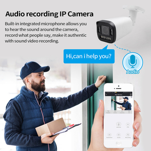 Nuovissimo alloggiamento in metallo a colori 5MP 4K per esterni 8MP POE IP telecamera Bullet rilevamento veicolo CCTV telecamera di sicurezza di rete - Product Image 5