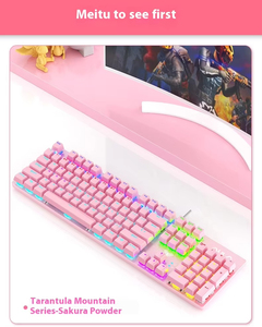 Mini Teclado retroiluminado RGB personalizado con interfaz USB de diseño lindo Último Lanzamiento de fábrica para uso de oficina para computadora portátil - Product Image 5