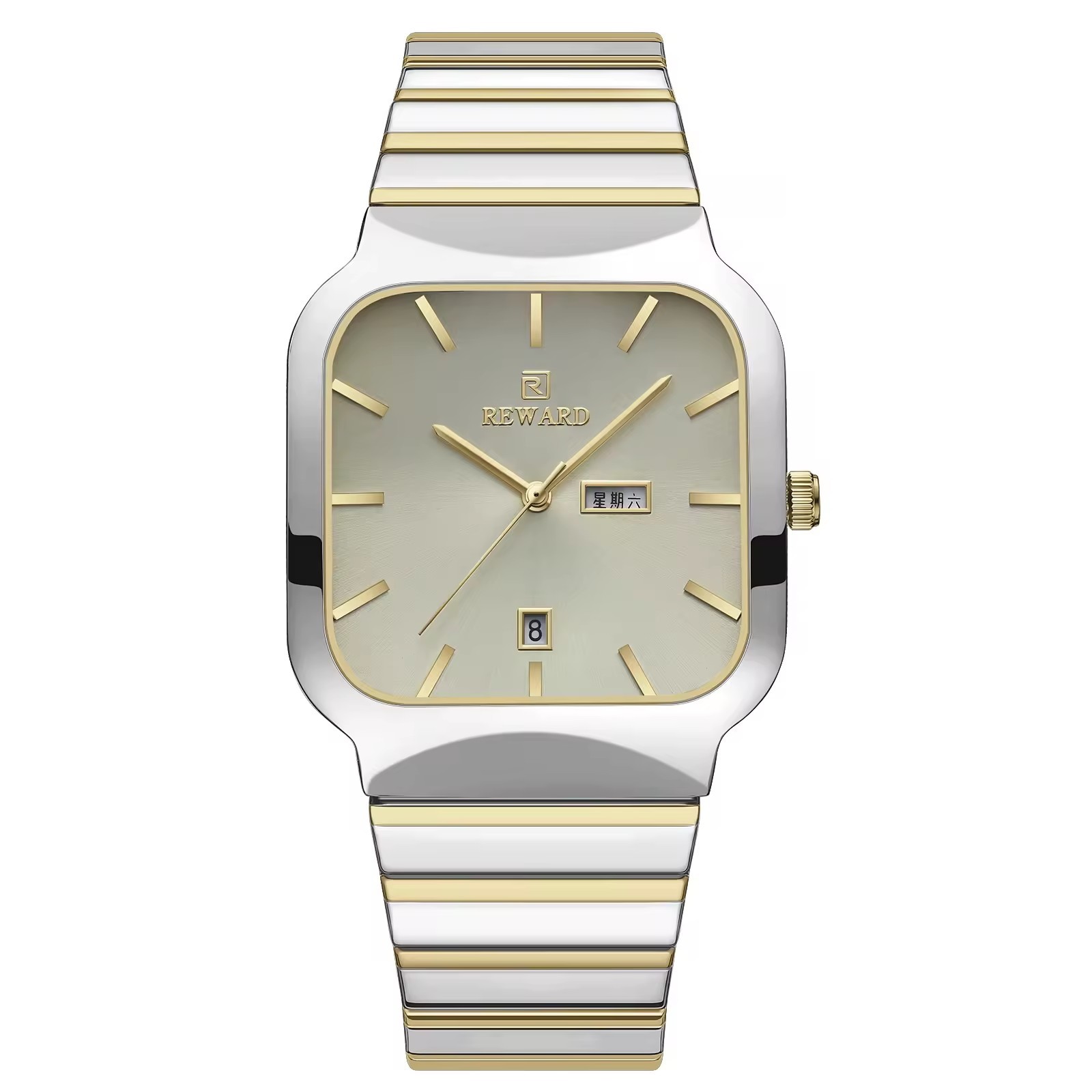 gold white