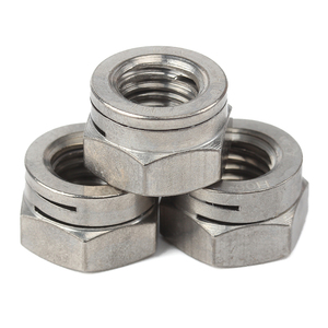 Nf E 25-411 304 thép không gỉ A2-70 kép rãnh tự khóa hình lục giác NUT - Product Image 1