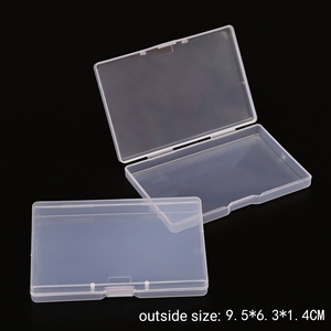 95*63*14mm <strong>Rectangular</strong> Empty Mini Clear Plastic Organizer <strong>Storage</strong> Box <strong>Containers</strong> - Product Image 2