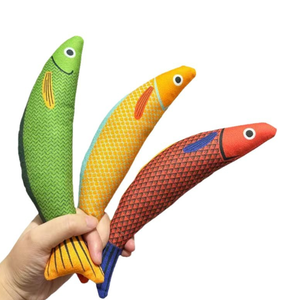 Happy Jack Health <strong>Safe</strong> Material <strong>Catnip</strong> Fish Shape Cat Toy Fish Crinkle Sound Cat Kicker Toy