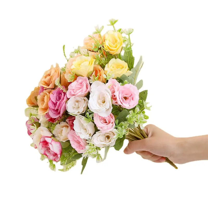 Rosas atacado beleza eterno preservado paisagismo casamento decoração artificial flor fitas para decoração do bolo