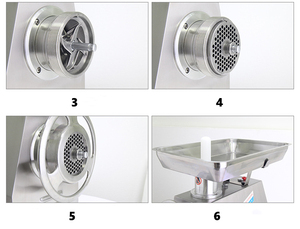 Pelindung daging komersial Tk-32, penggiling daging Stainless Steel tugas berat 350kg/jam - Product Image 3