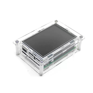 Original Raspberry Pi 3B+/4B F 3,5 Zoll resistiver Touchscreen GPIO-Bildschirm mit Lüfter-Acryl-Schale