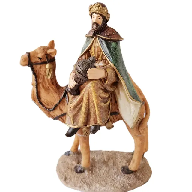 Figuritas de resina de Camel para decoración, recuerdos de Navidad, venta al por mayor