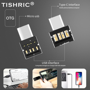 TISHRIC OTG tip-c OTG mikro USB adaptör USB tip C şarj veri dönüştürücü OTG kablo için fare klavye USB DIsk flaş - Product Image 2