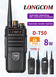 D-750 IPX8 Walkie Talkie - HD Sound Secure Encryption Long-Range Signal Relay Automatic <strong>Networking</strong> 5000 km Walkie Talkie - Product Image 2