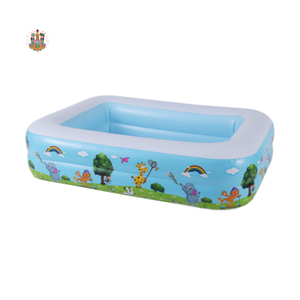 Bán buôn lớn bốn-tier màu xanh và trắng PVC Hồ bơi bơm hơi cho người lớn và trẻ em - Product Image 2