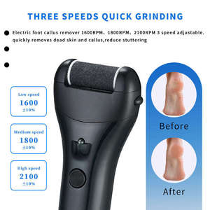 Pedi ชุดตะไบเท้าอิเล็กทรอนิกส์สำหรับดูแลเท้าคริสตัลเพชรที่สมบูรณ์แบบค่าใช้จ่ายประเภท C จอแสดงผล LCD แคลลัสเครื่องขัดเท้า - Product Image 6