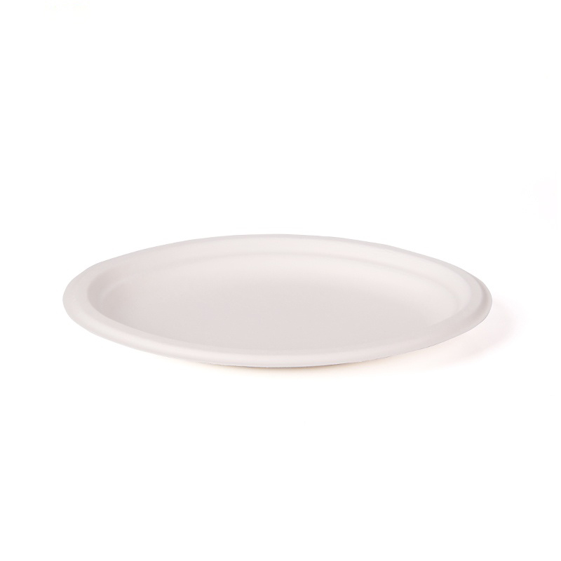 Assiette ronde (bagasse de canne à sucre)