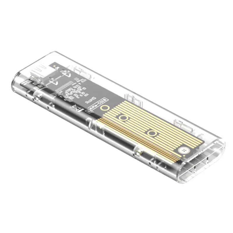 מארז M.2 SSD ללא כלים USB C חיצוני 10Gbps M.2 מתאם NVMe ל-USB/קורא תומך ב-NVMe & SATA 2230/2242 /2260/2280 SSD