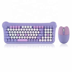 <strong>2</strong>.4G Wireless <strong>Keyboard</strong> <strong>Mouse</strong> Set Waterproof Colorful Comfortable Typing Cat Design <strong>Computer</strong> <strong>Keyboard</strong> <strong>Mice</strong> Combos for Home Office - Product Image 1