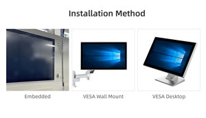 Monitor LCD industriale integrato da 19 pollici HD IP65 impermeabile Open Frame resistivo USB Touch Screen 5:4 proporzioni Monitor CNC - Product Image 5