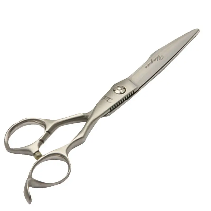 Professional 440c steel curved blade hair cutting scissors