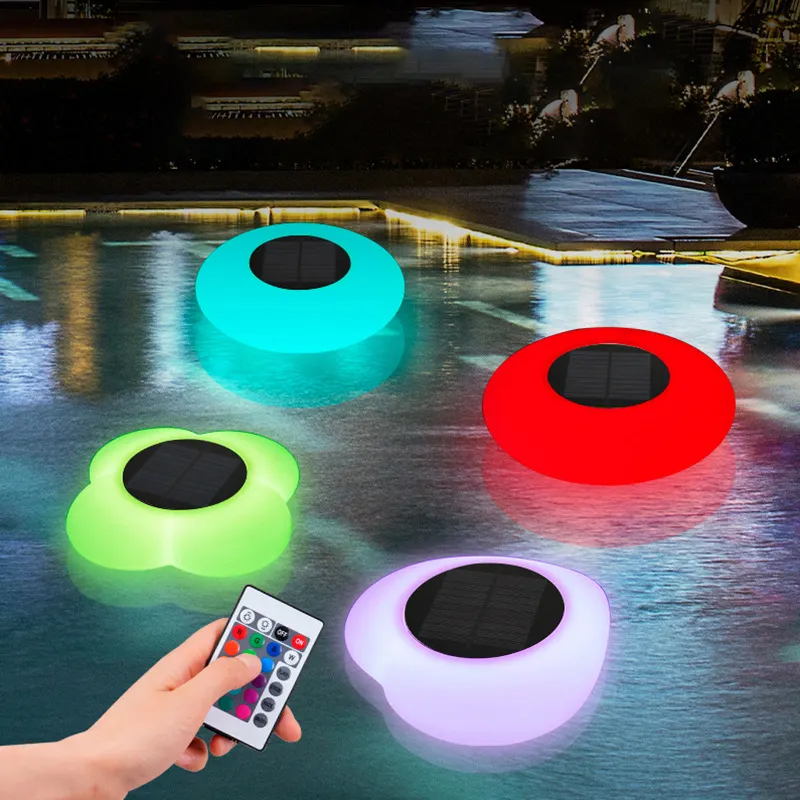 Solar Farbwechsel im Freien Schwimmbad Globe Light mit Remote Led Floating Ball Pool Light Lampe