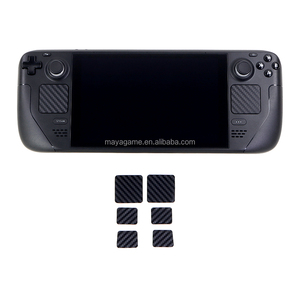 スチームデッキ用6in1フロント & バックプロテクターセットステッカートラックパッドスチームデッキアクセサリー用保護カーボンファイバースキン