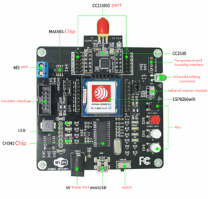 CC2530 Entwicklungs platine CH341 Serielle Kompatibilität TTL-und SPI-ZigBee-Entwicklungs platine mit WLAN-Gateway ESP8266 - Product Image 5