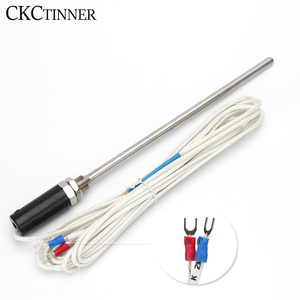 Sensor de temperatura de longitud 1/2/3/4/5M, sonda controladora de temperatura, tornillo, sonda termopar de 200mm, rosca M12 tipo K PT100 T