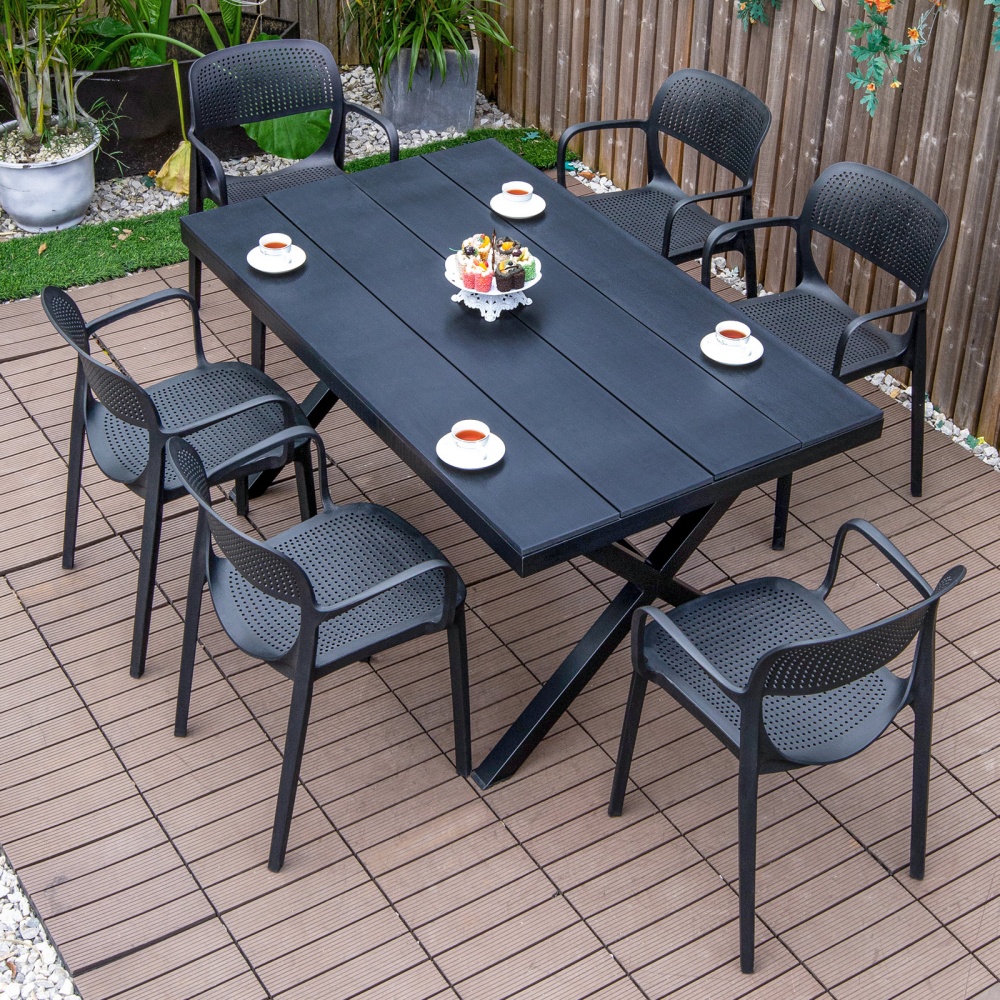 DB-150 * 90cm table et 6 chaises