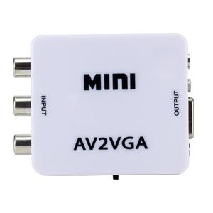 Mini AV2VGA HD <strong>RCA</strong> CVBS <strong>to</strong> <strong>VGA</strong> Video Converter Adapter With 3.5mm Audio HDTV PC Compatible for Video Splitters &amp; Converters - Product Image 1