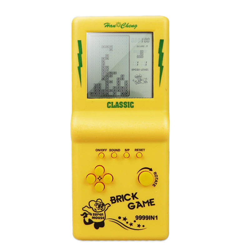 Console di gioco 8050 a grande schermo, gialla