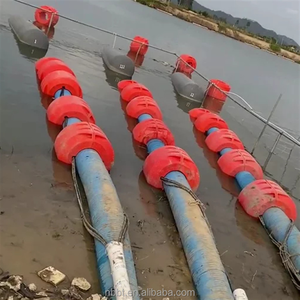 Boya flotante de HDPE duradera y respetuosa con el medio ambiente, tubería de dragado de PE, tubería flotante con manguera, suministros marinos - Product Image 2