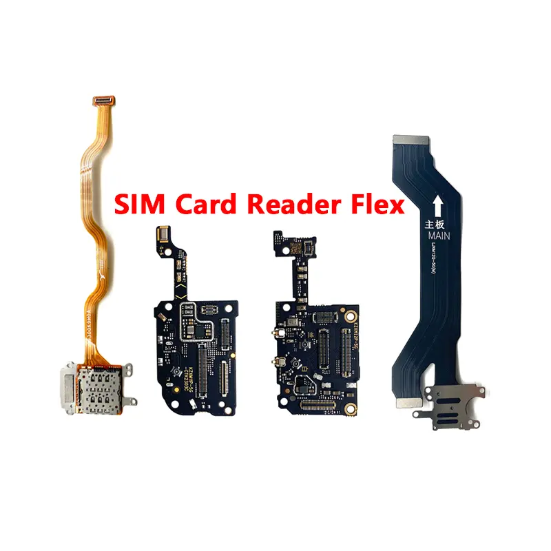 थोक सिम कार्ड रीडर धारक कनेक्टर स्लॉट फ्लेक्स केबल 12 11 लाइट प्रो मोबाइल फोन फ्लेक्स केबल