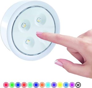 3AA pil işletilen RGB renk değiştirme kabine aydınlatma altında kablosuz LED pak ışığı uzaktan kumanda ile - Product Image 2