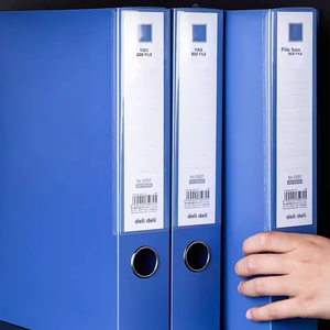 Deli 5615 <strong>File</strong> <strong>Box</strong> A4 <strong>File</strong> <strong>Box</strong> 35mm Blue 1 Plastic Thickened Vertical Large Capacity <strong>Folder</strong> Office Sorting and Sorting - Product Image 6