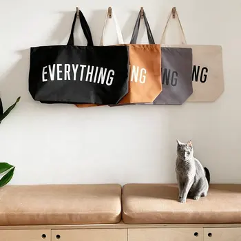 Popular Design Extra Heavy-Weight Large Personalized Thick Cotton Grocery Everything Canvas Tote Bag